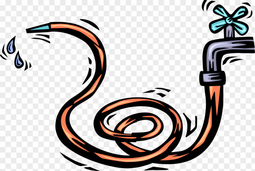 Garden Hose Cartoon Vector Image Clip Art Graphics Illustration Hoses PNG