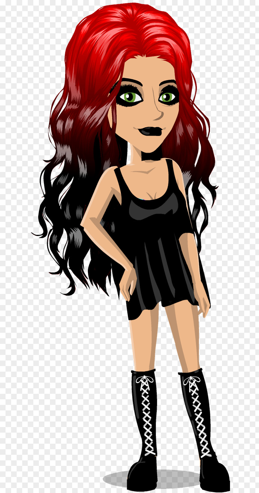 Hair Red Coloring Black PNG