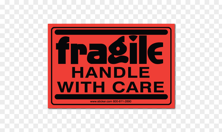 Handle With Care Label Dispenser Sticker Warning Adhesive PNG