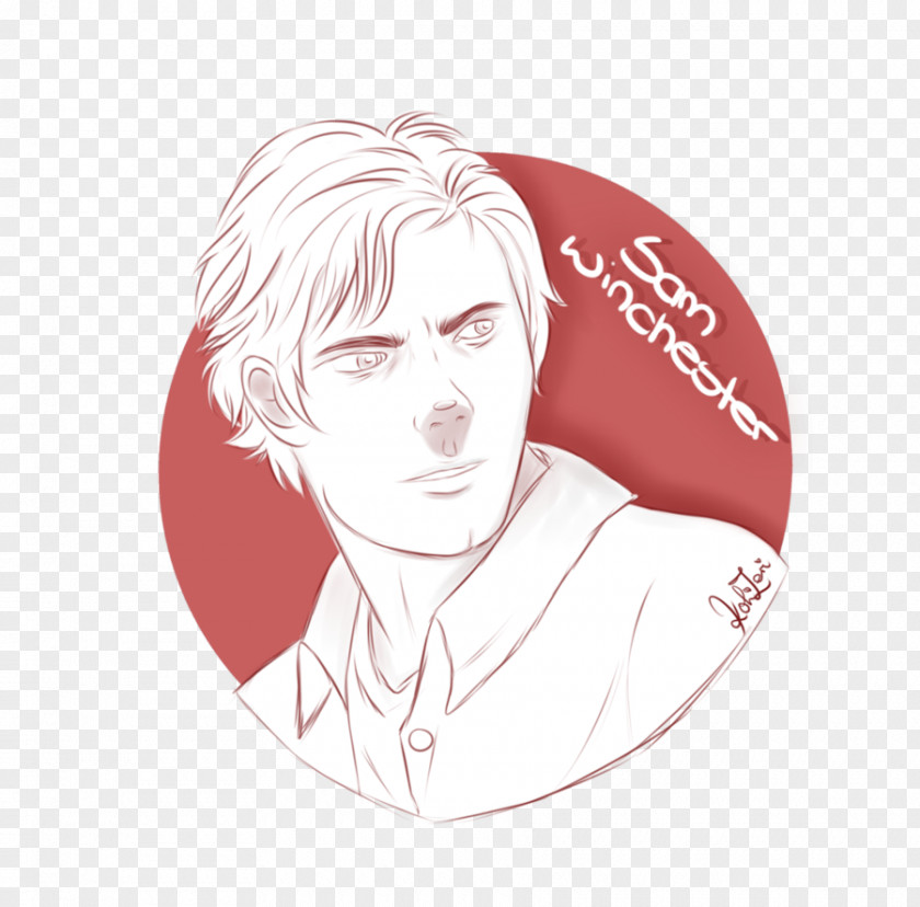 Sam Winchester Ear Artist Cheek PNG