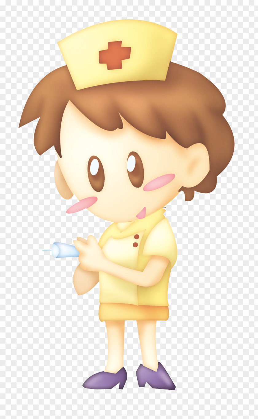 Cartoon Doctor Nurse Illustration PNG