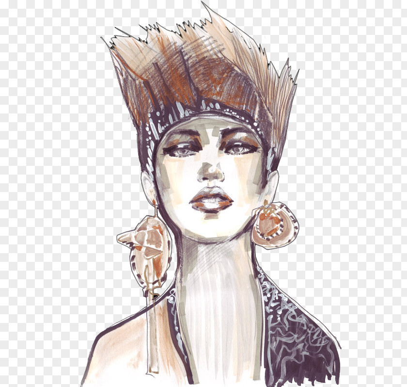 Design Fashion Illustration Drawing Watercolor Painting PNG