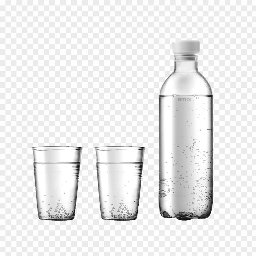 Mineral Water Bottles Bottled Glass PNG