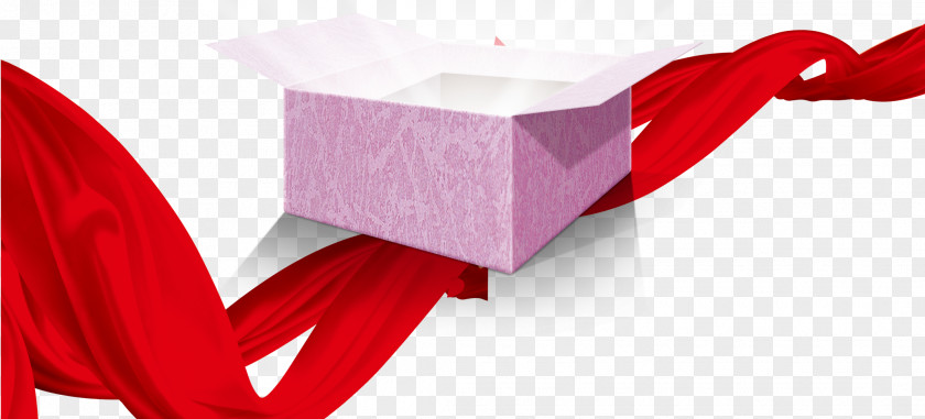 Ribbon Streamers, Taobao Creative, Decorative Gift Boxes Download PNG
