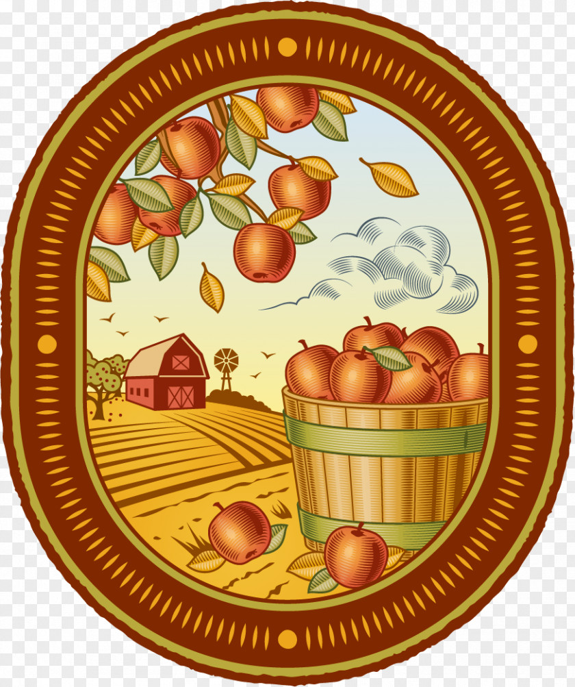 Apple Tree Farm Harvest Agriculture Clip Art PNG