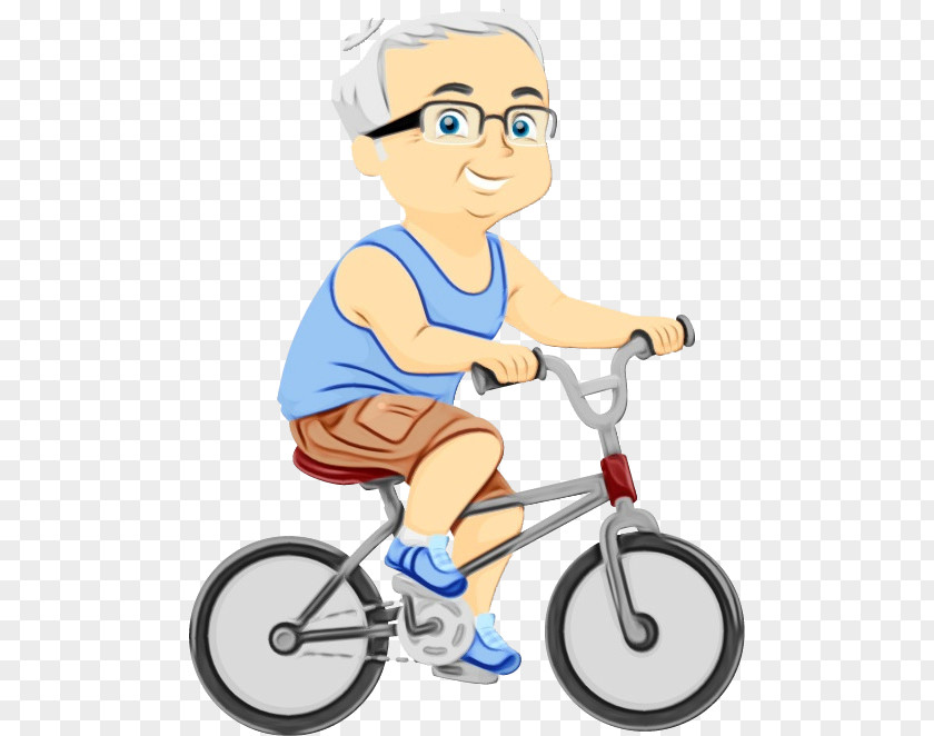 Cartoon Vehicle Cycling Male Bicycle PNG