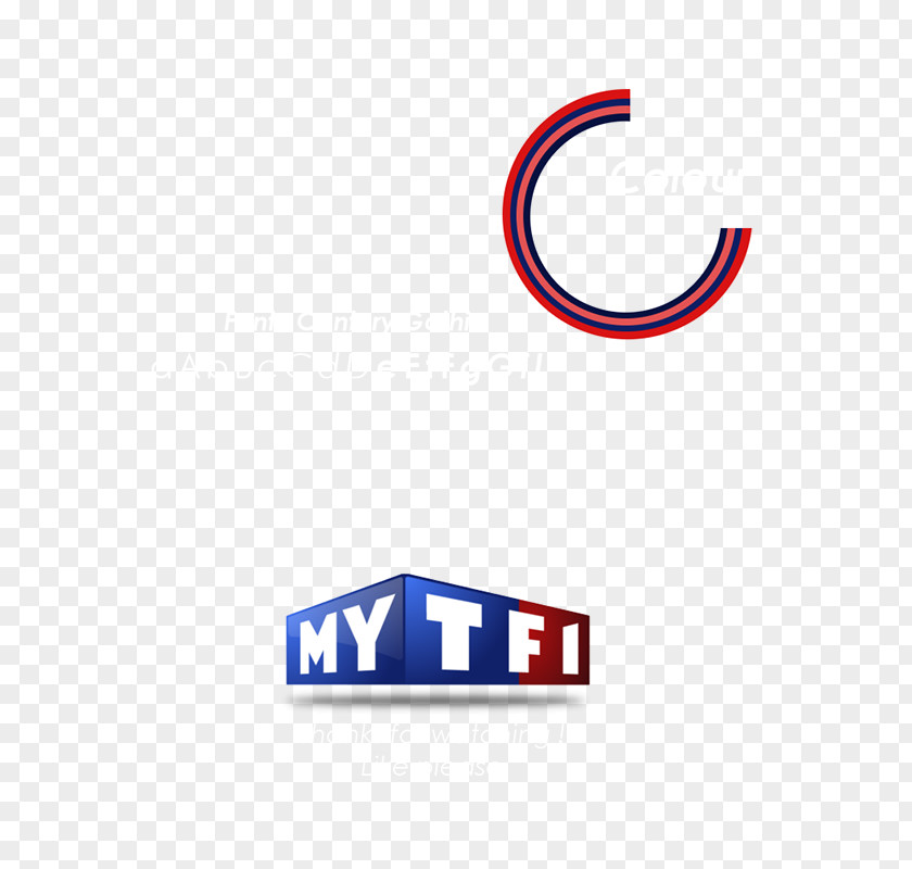 Design Logo Brand MyTF1 PNG
