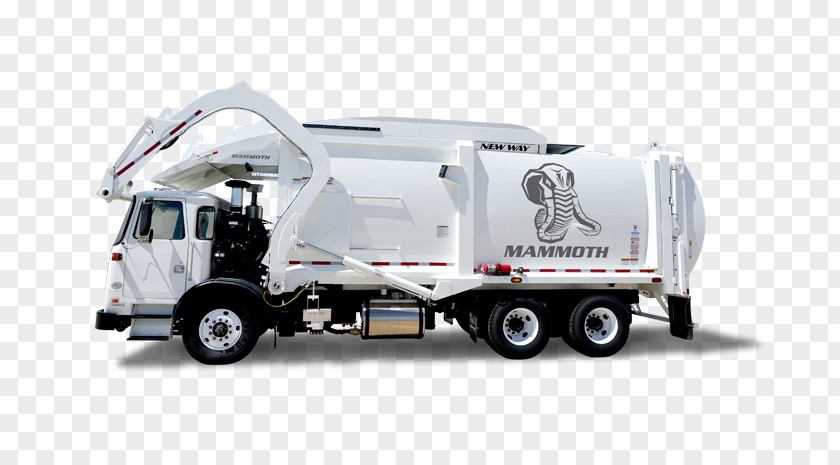 Garbage Truck Side View Commercial Vehicle Car Waste Loader PNG