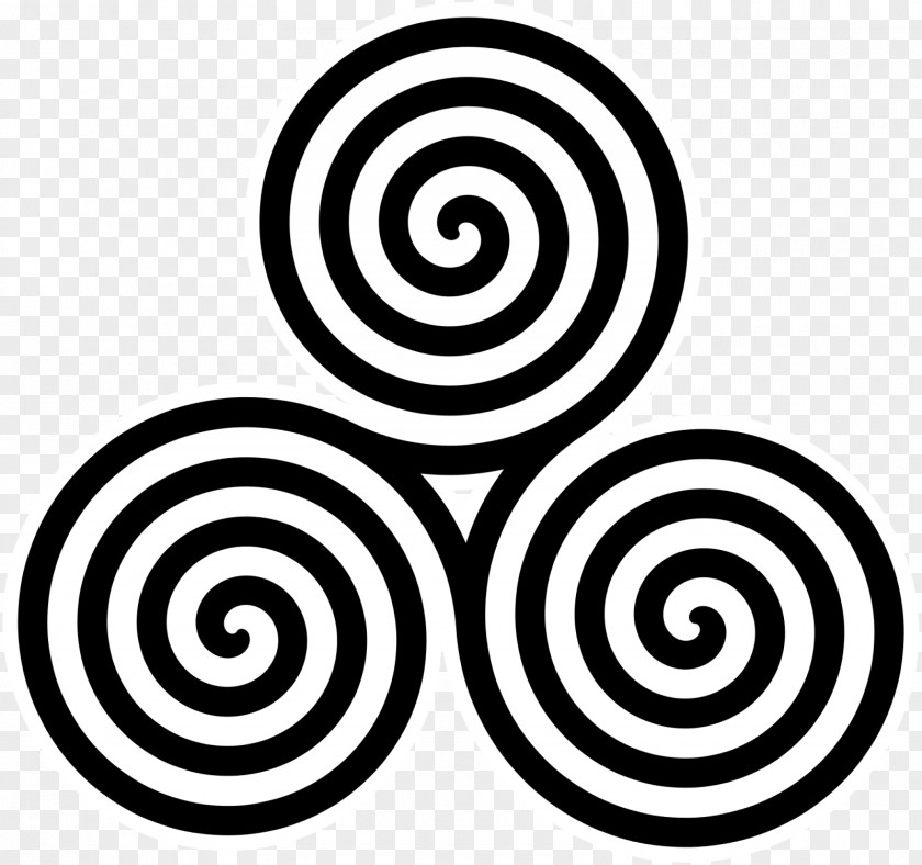 Lucky Symbols Triskelion Archimedean Spiral Symbol Celts PNG