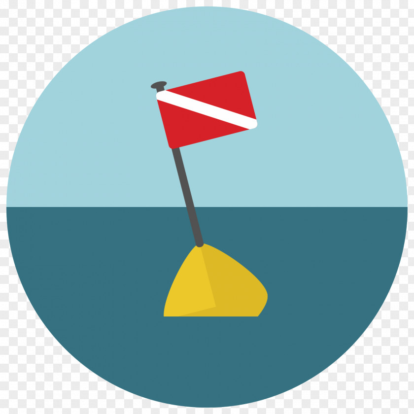 Scuba Flag Diving Diver Down Underwater Set PNG