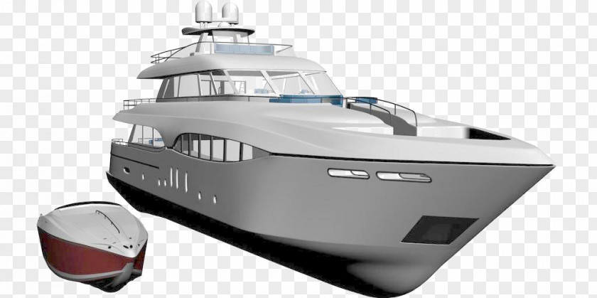 Textured 3D Luxury Cruise Yacht Ship PNG