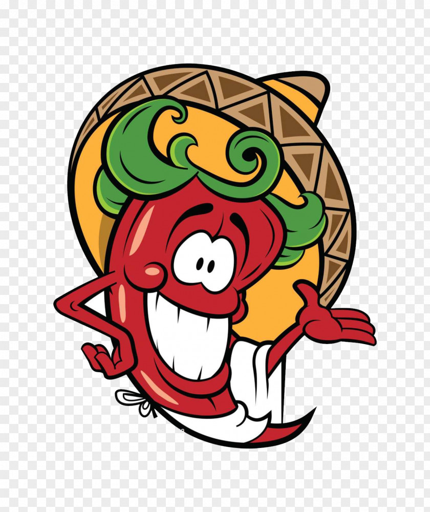 Cartoon Hat Pepper Jalapexf1o Bell Cayenne Mexican Cuisine Thai PNG