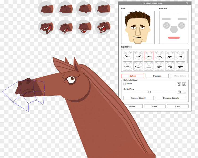Cartoon Talking Horse CrazyTalk Pony Animation PNG