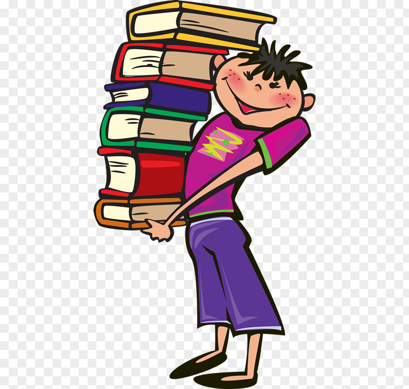 Estudiantes Book Reading Clip Art PNG