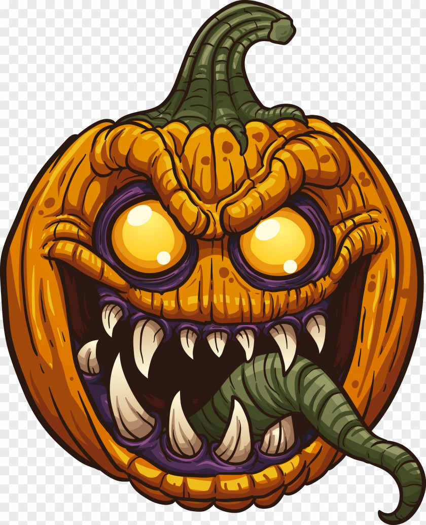 Pumpkin Jack-o'-lantern Clip Art PNG