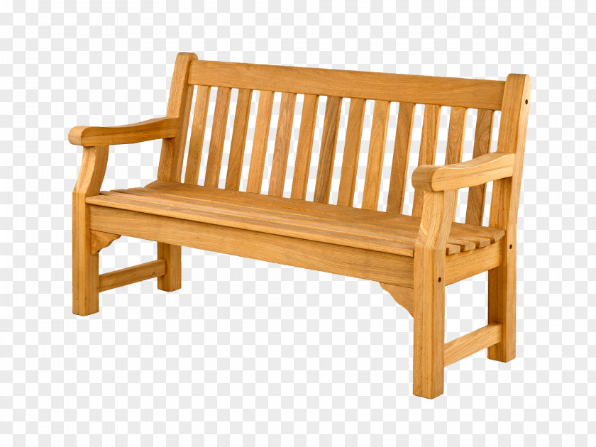 Wooden Bench Garden Furniture Oak PNG