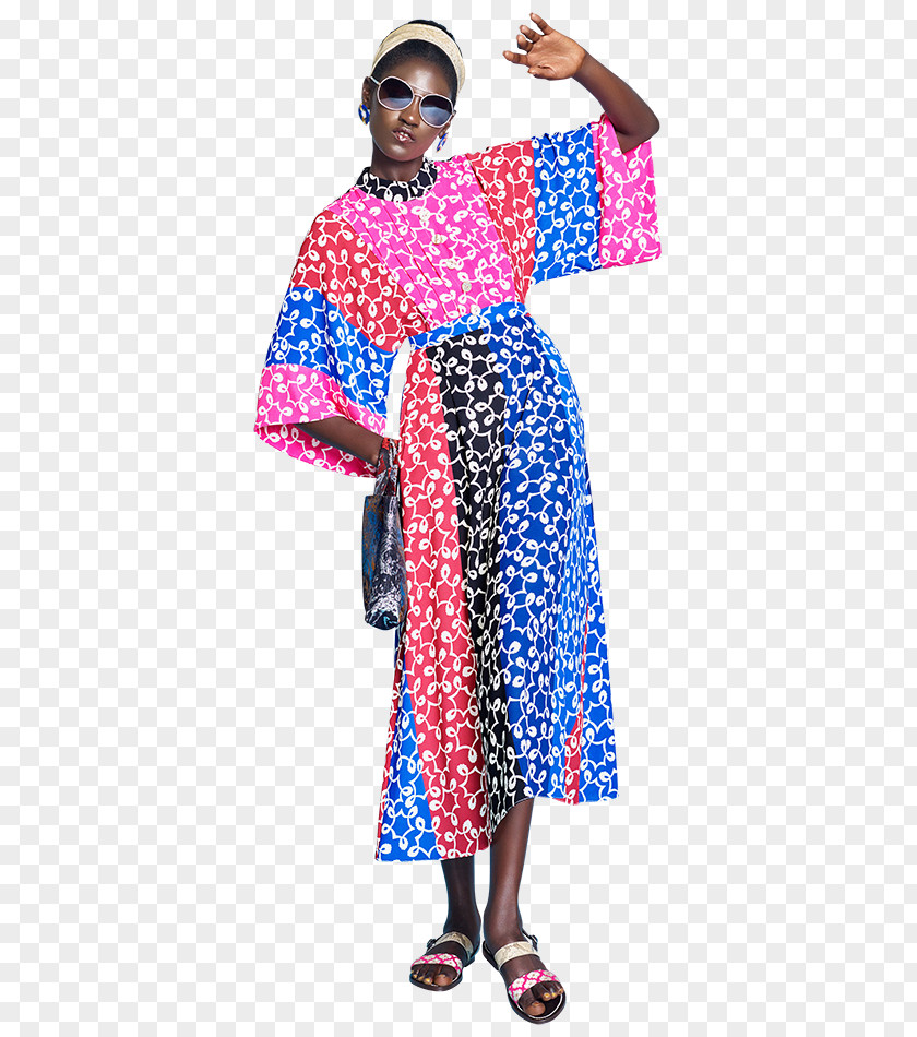 African Dress Polka Dot Kimono Outerwear PNG