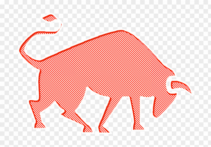 Animals Icon Strong Bull Side View PNG