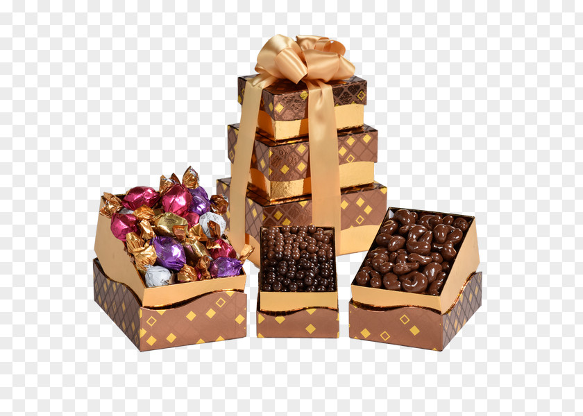 Chocolate Fudge Food Gift Baskets Truffle Praline PNG