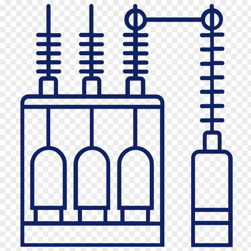 Electric Power System Electrical Substation Transformer Engineering Electricity Drawing PNG