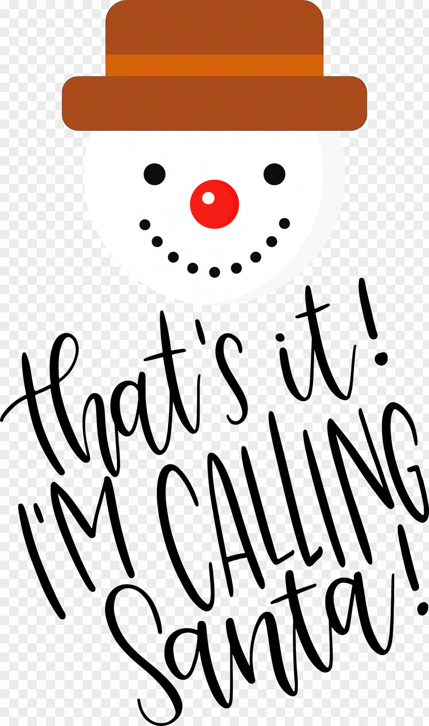 Calling Santa Christmas PNG