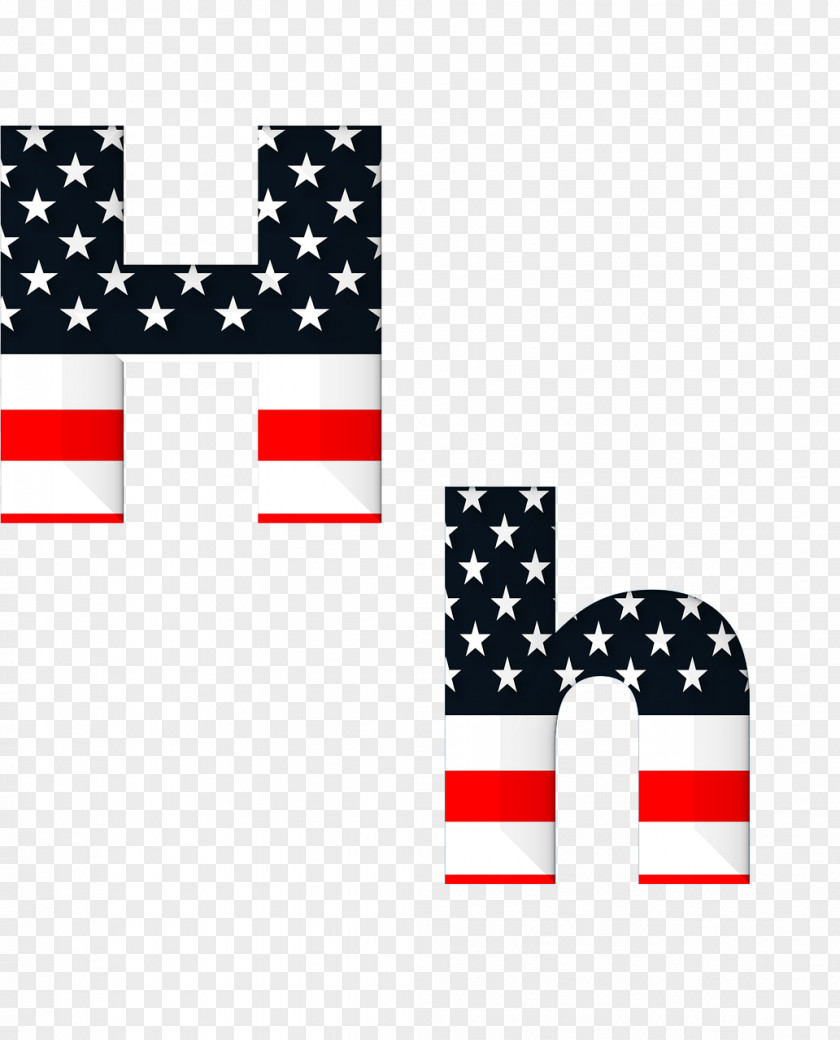 Flag Of The United States Alphabet Letter PNG