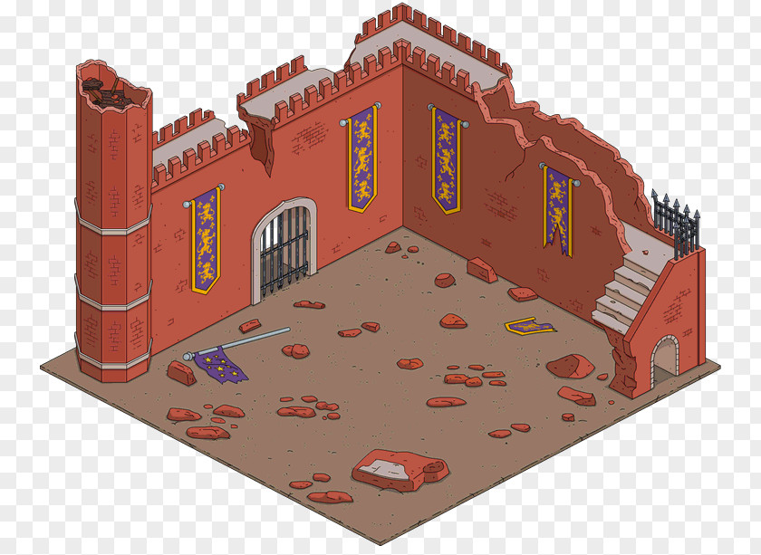 The Simpsons: Tapped Out Treehouse Of Horror XXVIII Building Ruins PNG