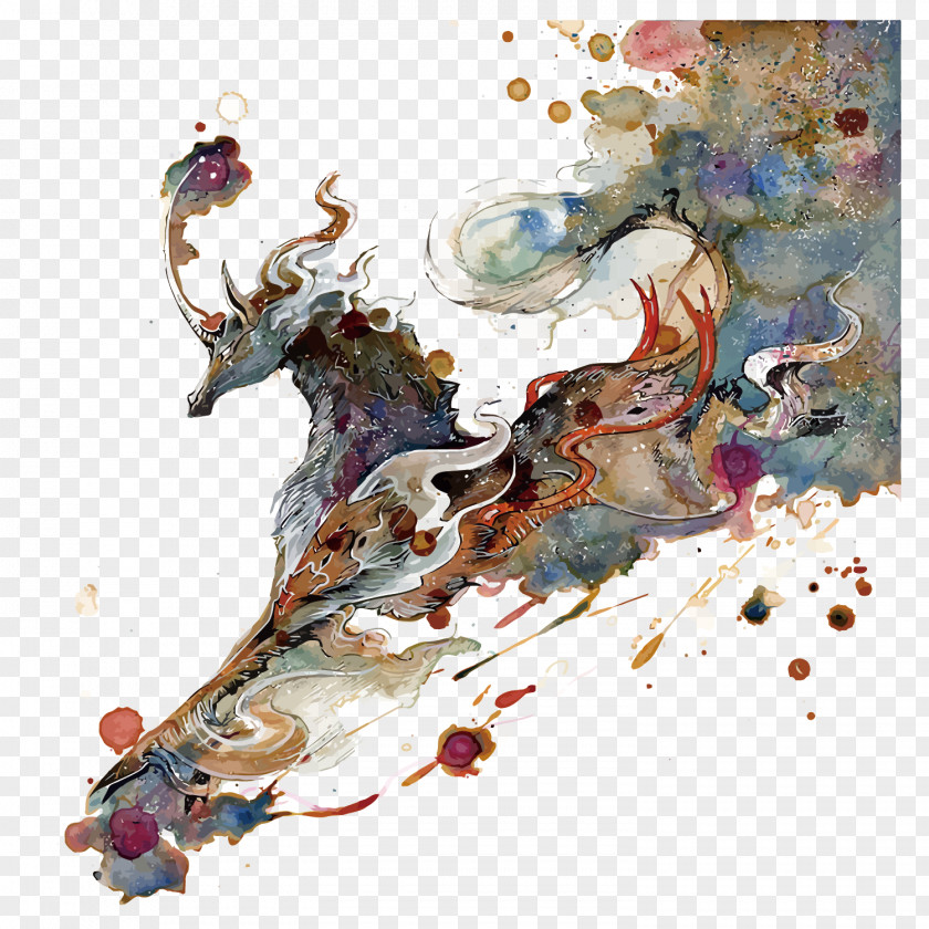 Vector Unicorn DeviantArt Watercolor Painting Work Of Art PNG