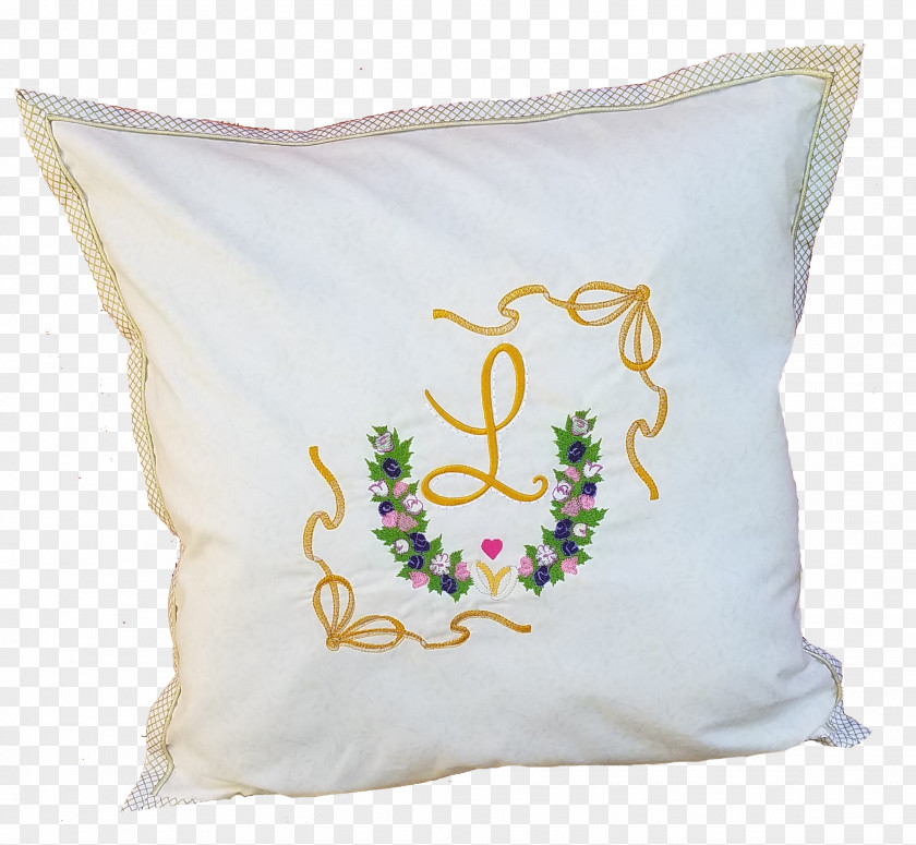 Wedding Carriage Throw Pillows Textile Embroidery Cushion PNG
