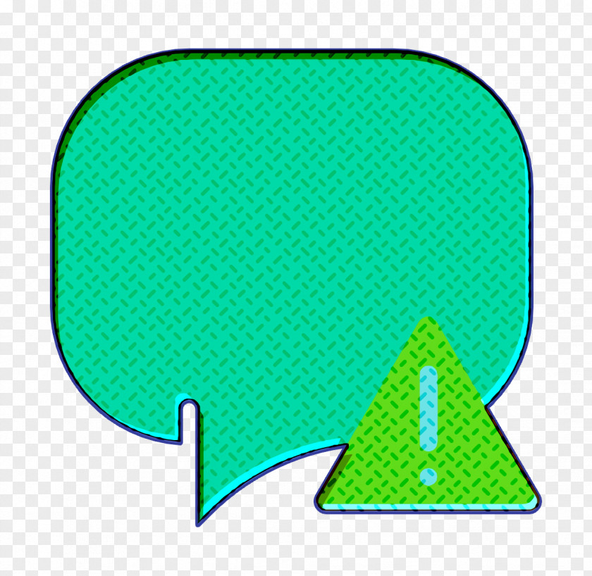 Aqua Green Chat Icon Speech Bubble Interaction Assets PNG