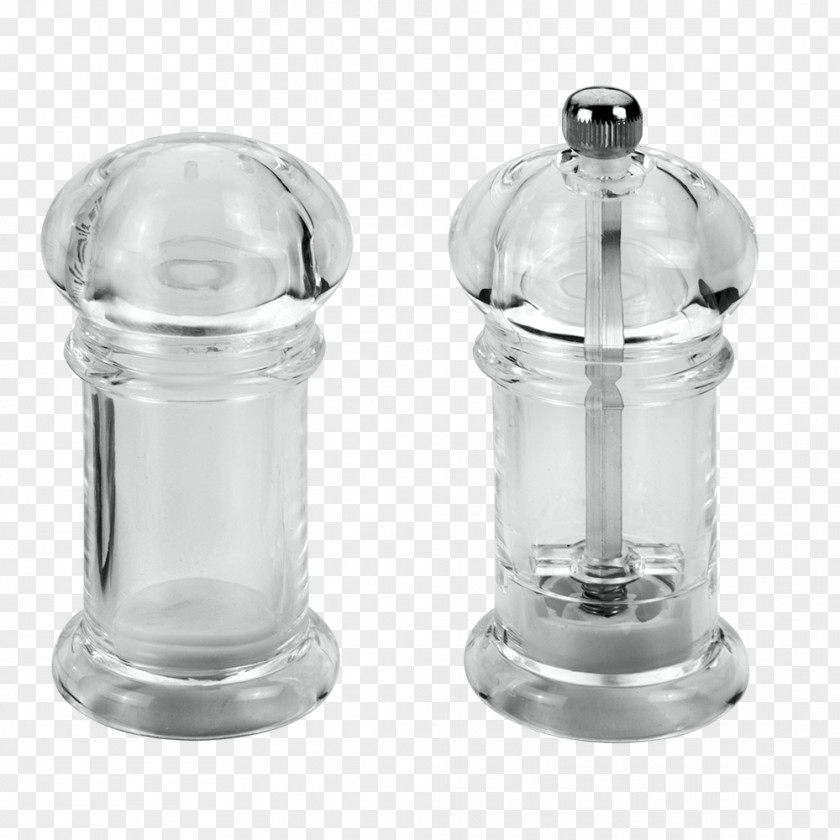 Caracter Salt And Pepper Shakers Glass Black Cellar PNG