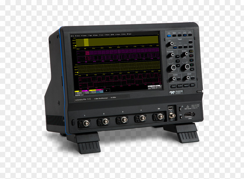 Harting Oscilloscope Teledyne LeCroy User Interface Electronics Waveform PNG