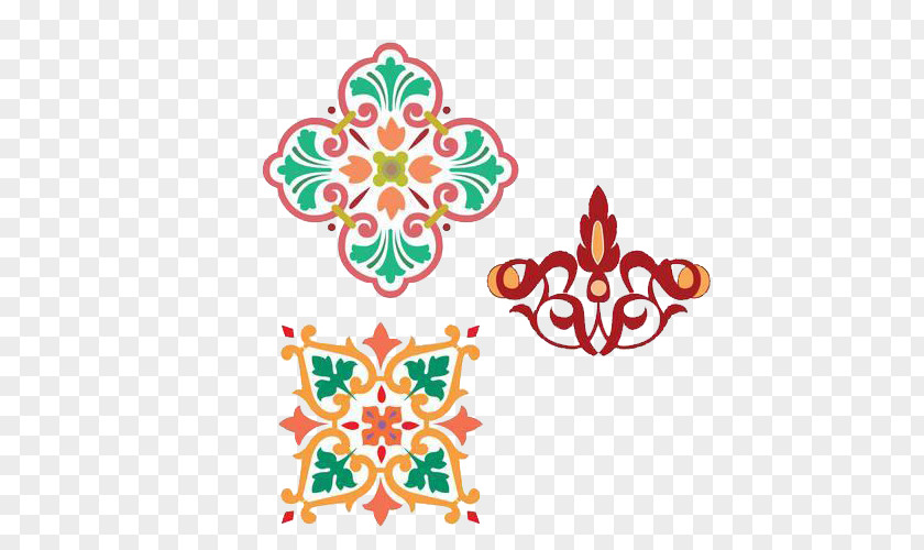 A Group Of Islamic Decorative Designs Quran Visual Arts Islam Ornament PNG