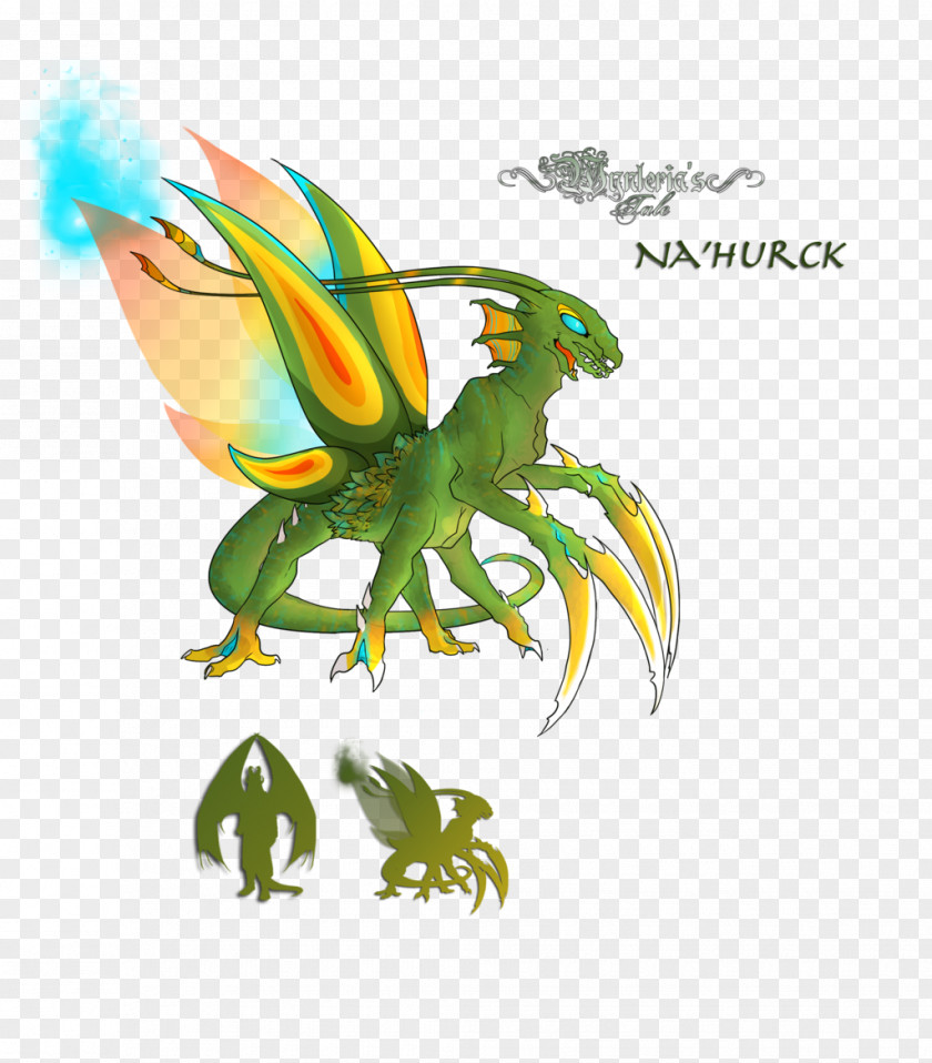 Amphibian Dragon Font PNG