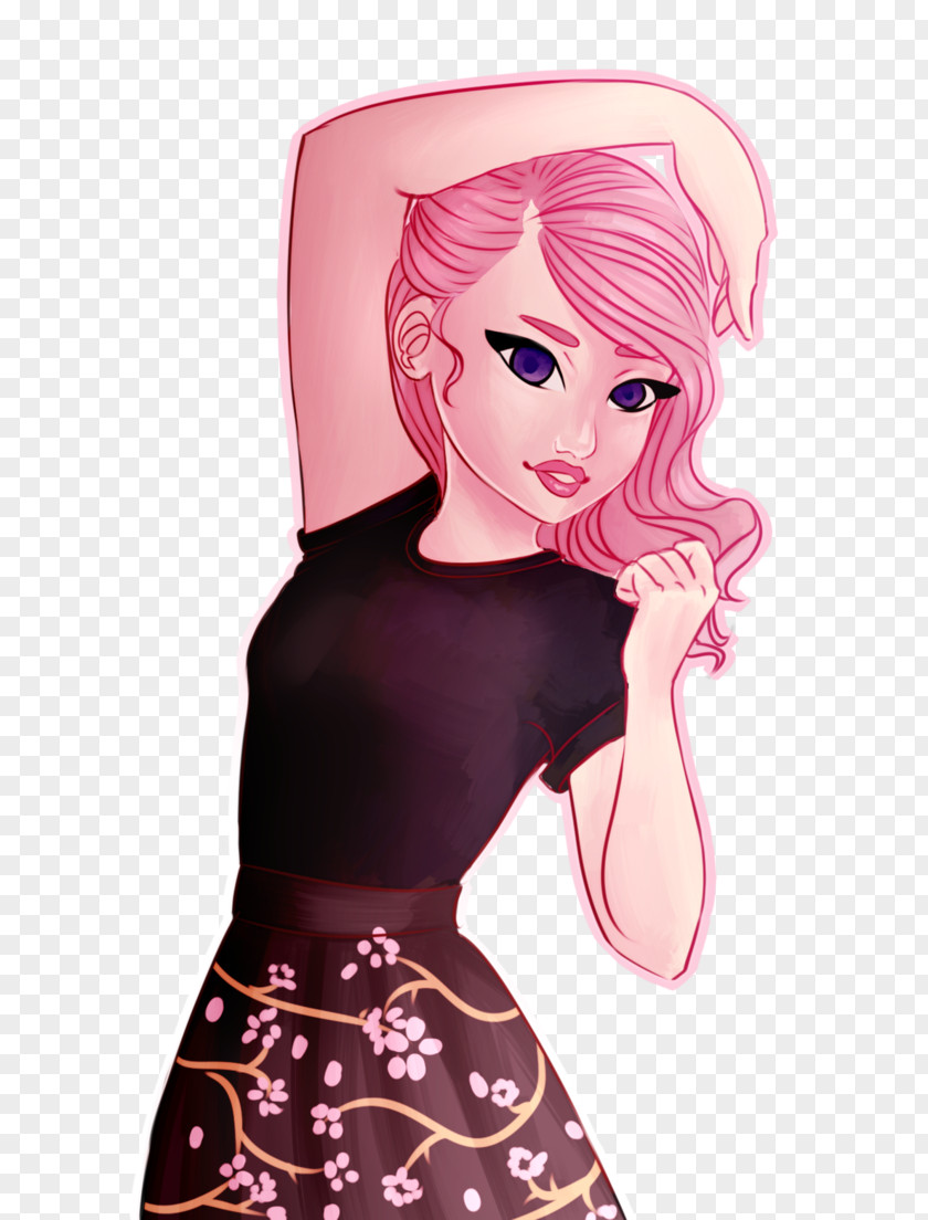 Barbie Brown Hair Cartoon Character PNG