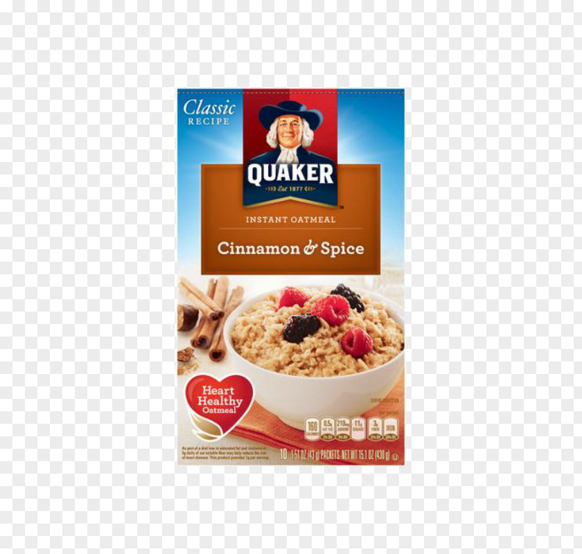 Crepe Oats And Cinnamon Quaker Instant Oatmeal Breakfast Cereal Apples Cereals Roll PNG