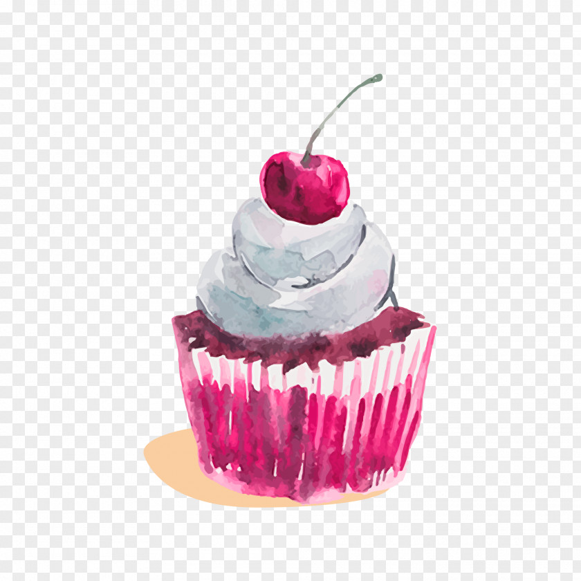 Drawing Cake Cupcake Bakery Icing Cafe PNG