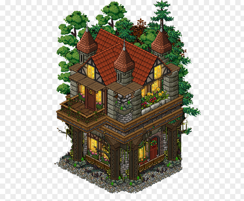 Medieval Village House Habbo Cottage DeviantArt Art Museum PNG