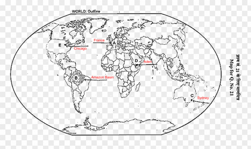 World Map Globe Blank PNG