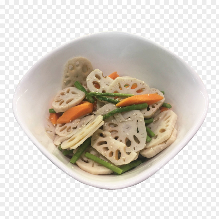 Lotus Root Lo Mein Chinese Noodles Fried Recipe Vegetarian Cuisine PNG