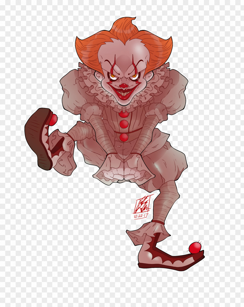 Pennywise Drawing It Clown Belch Art Horror PNG