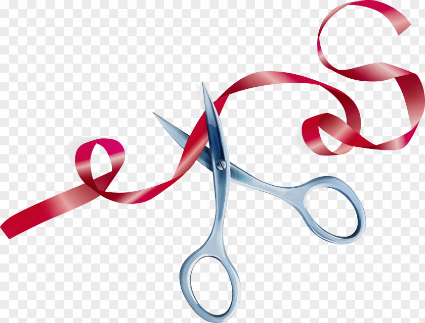 Ribbon Font Scissors Line Meter PNG