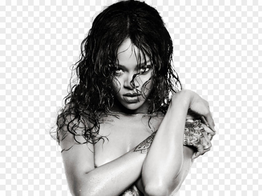 Rihanna Black And White Desperado Work PNG and white , rihanna clipart PNG