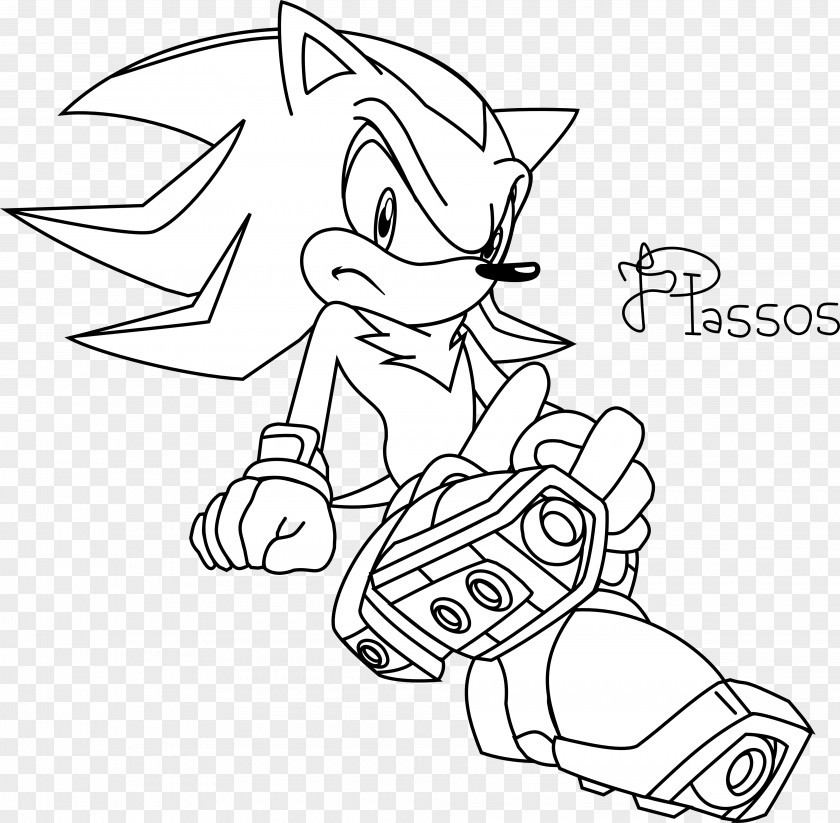 Hedgehog Shadow The Amy Rose Drawing Line Art PNG