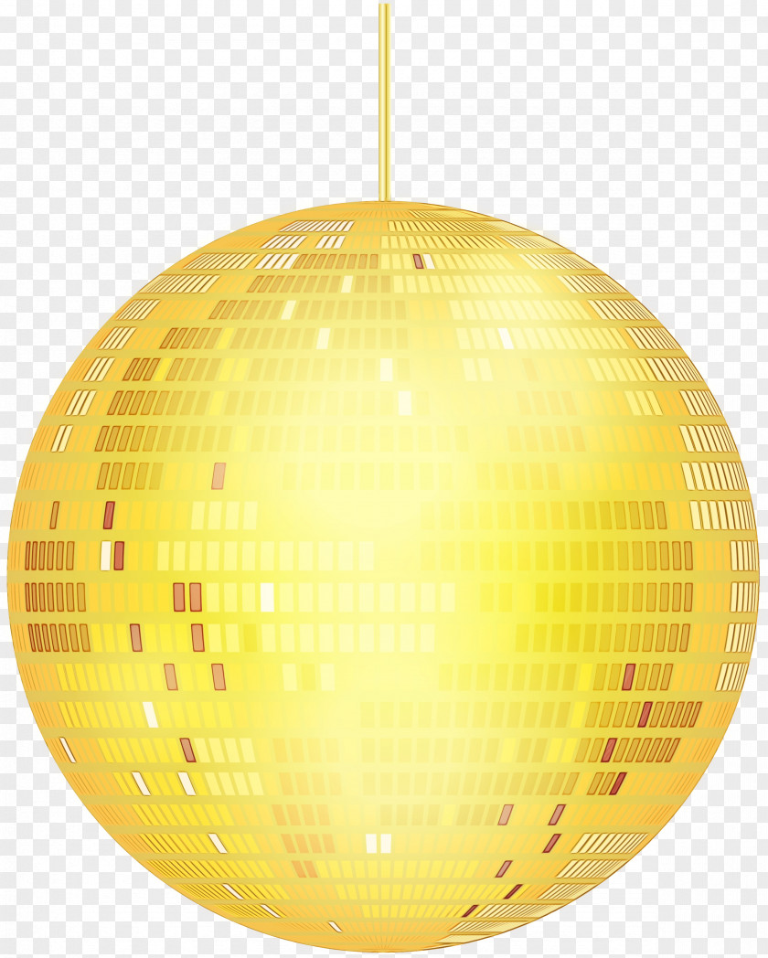 Lighting Accessory Ball Yellow Background PNG