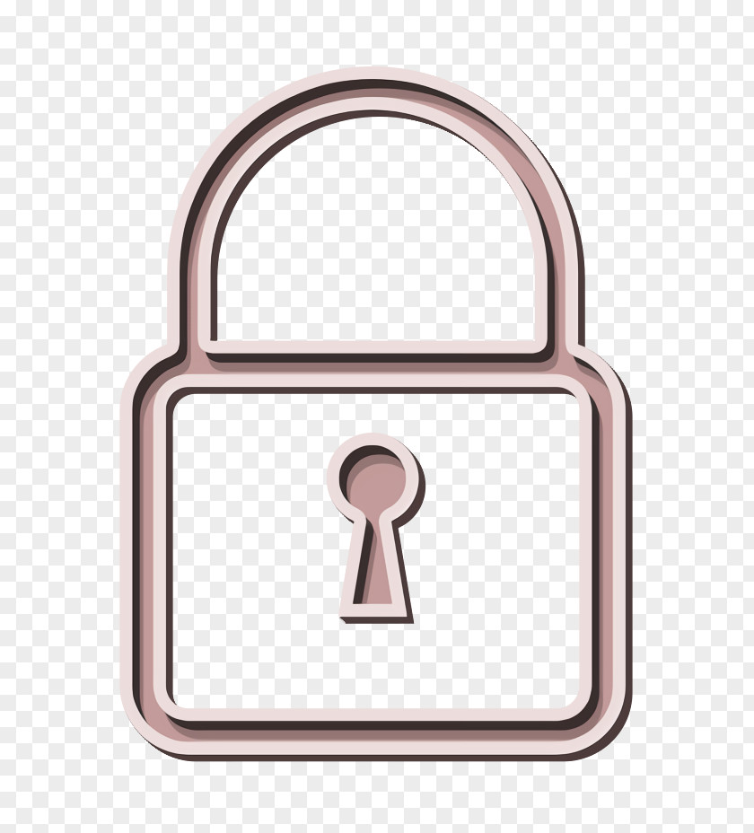 Security Metal Lock Icon Padlock Secure PNG