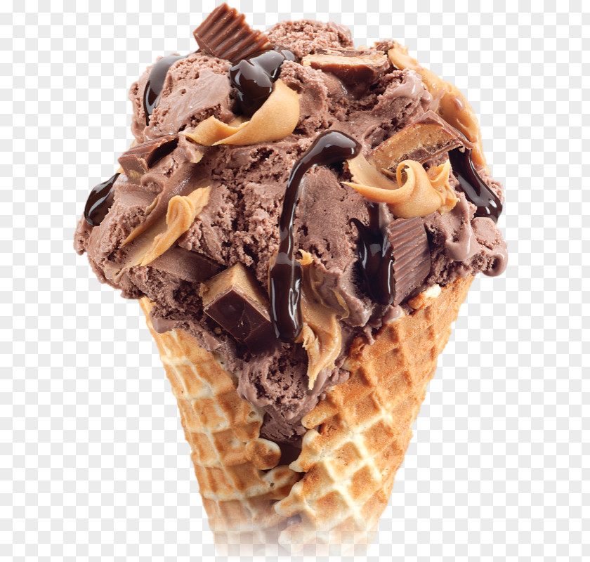 Ice Cream Chocolate Sundae Peanut Butter Cup PNG