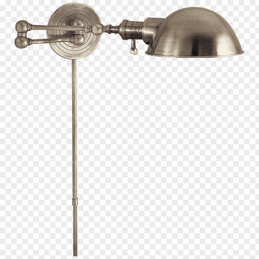 Light Fixture Sconce Antique Nickel PNG