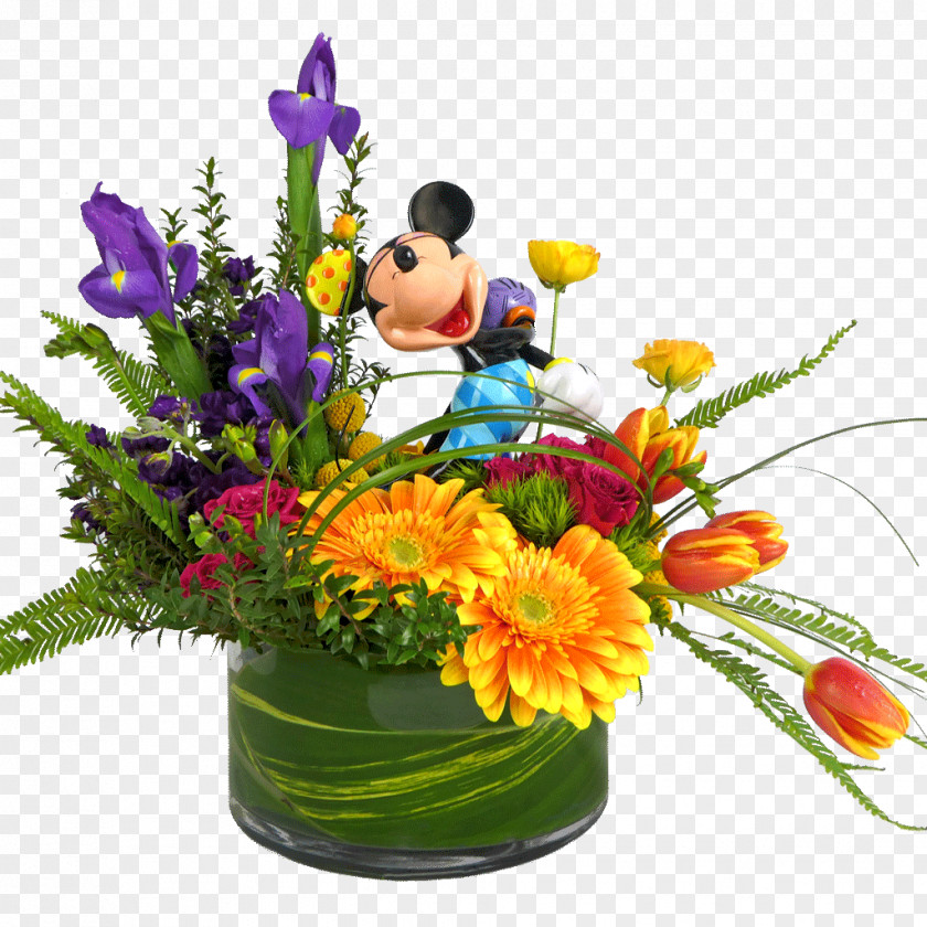 Mickey Mouse Ears Tattoo Floral Design Flower Bouquet Cut Flowers PNG
