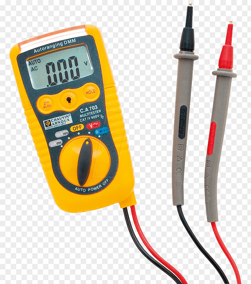 Multimeter Chauvin Multi Meter Electricity Electric Current Ohmmeter PNG